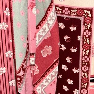 Talbots Small peach floral dress shirt